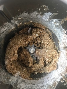 Oat cookie mixture in the Thermomix